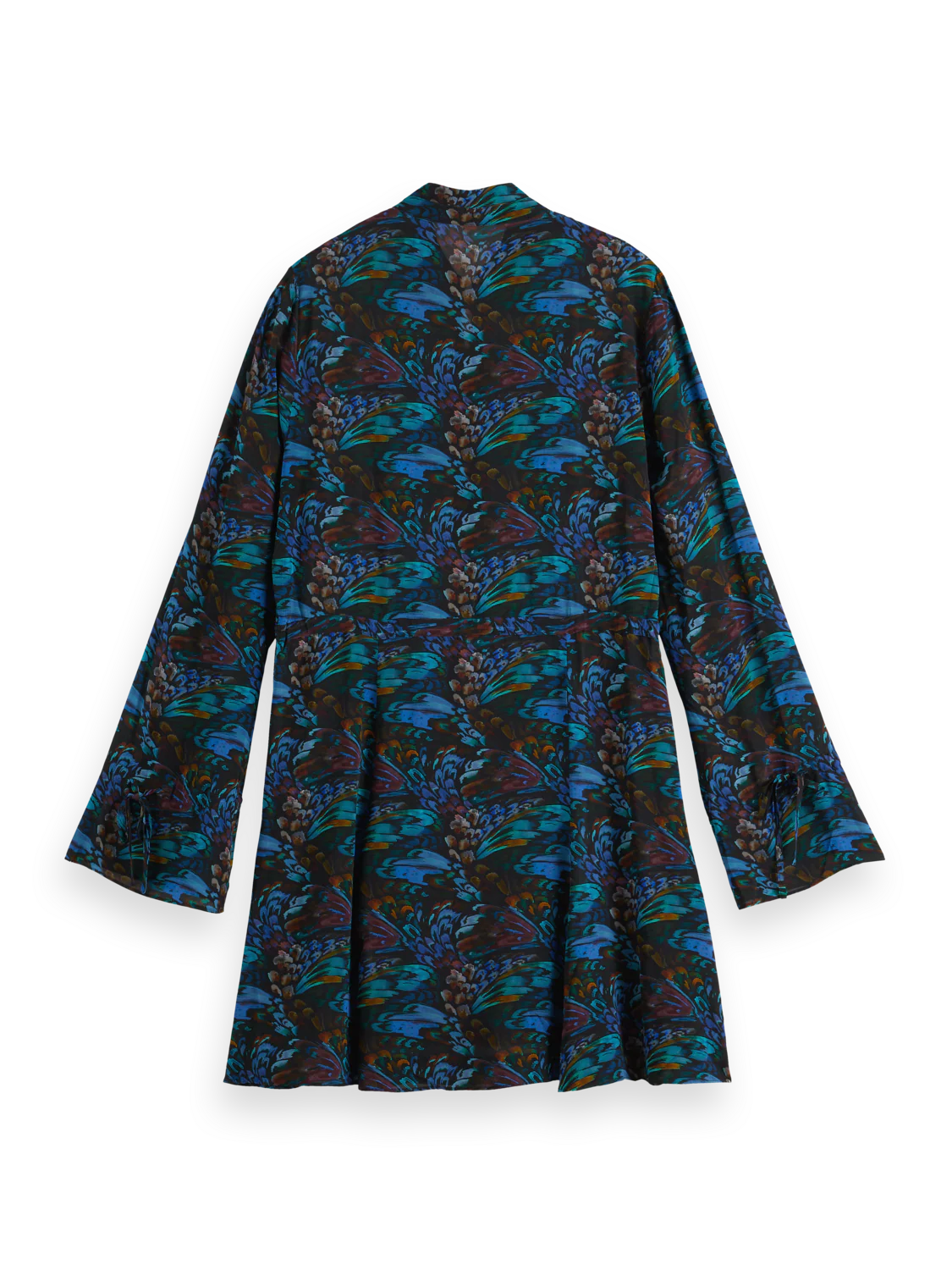Printed long sleeve mini dress - Image 6