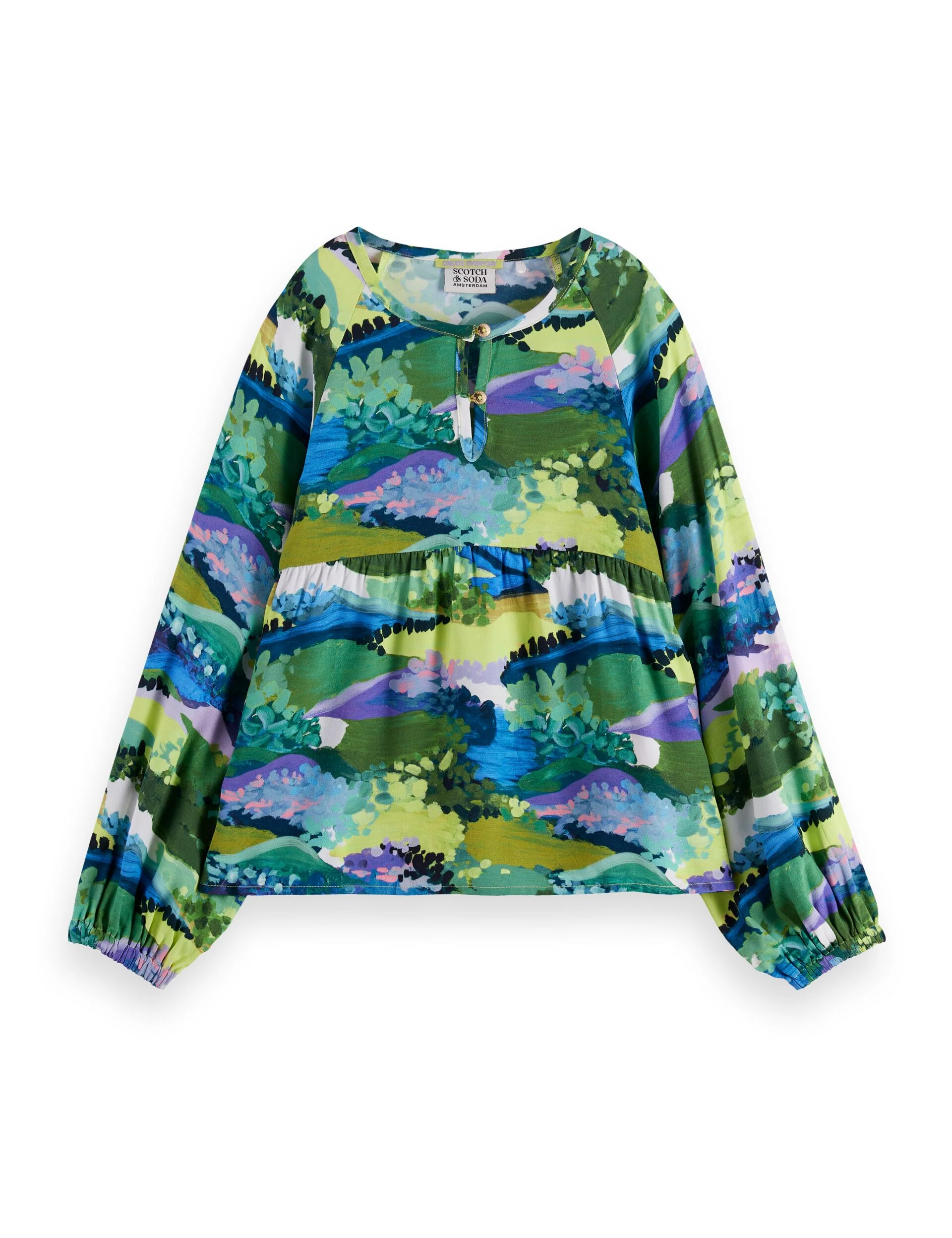 Girls' Printed viscose top - Image 2