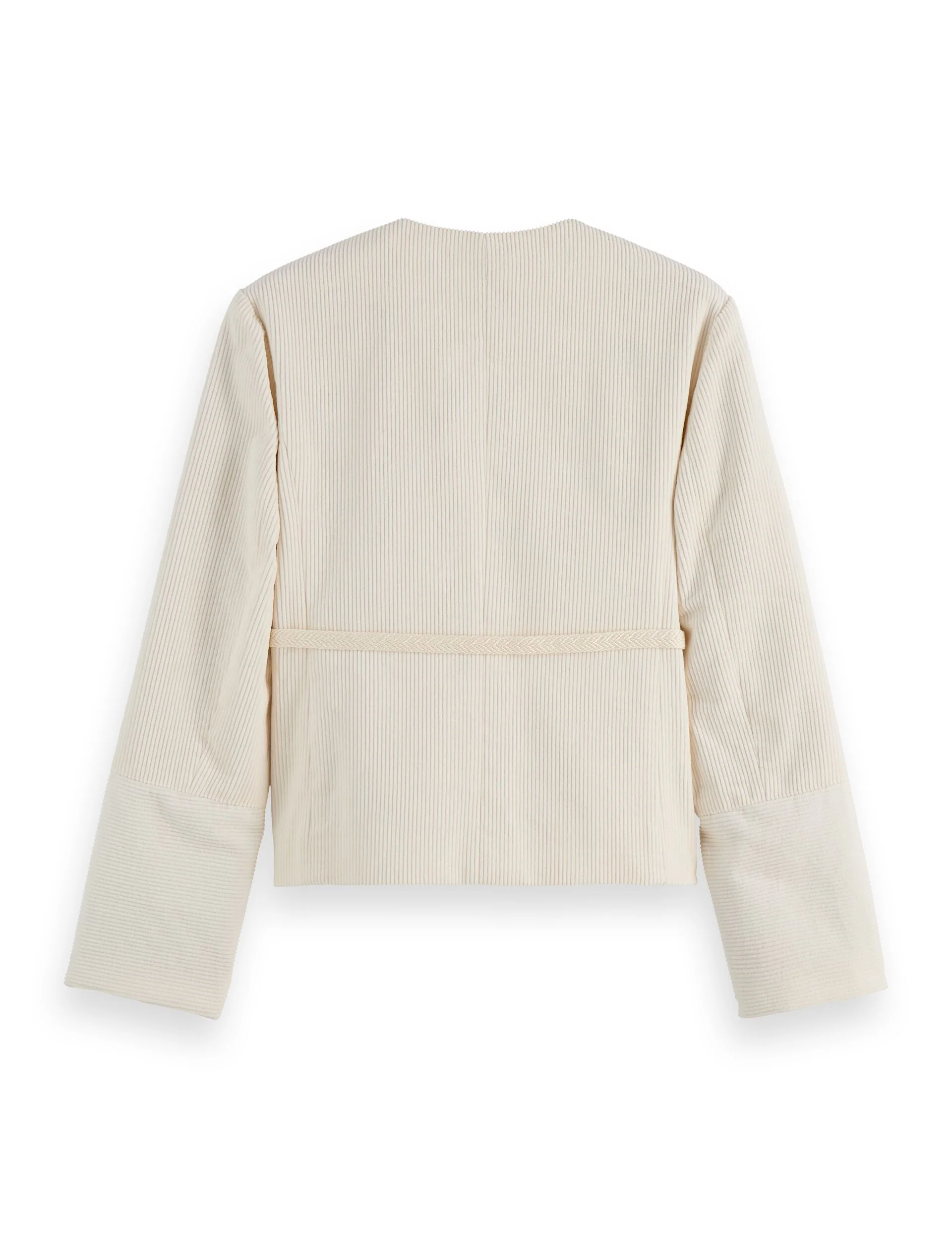 Relaxed collarless jacket - Image 6