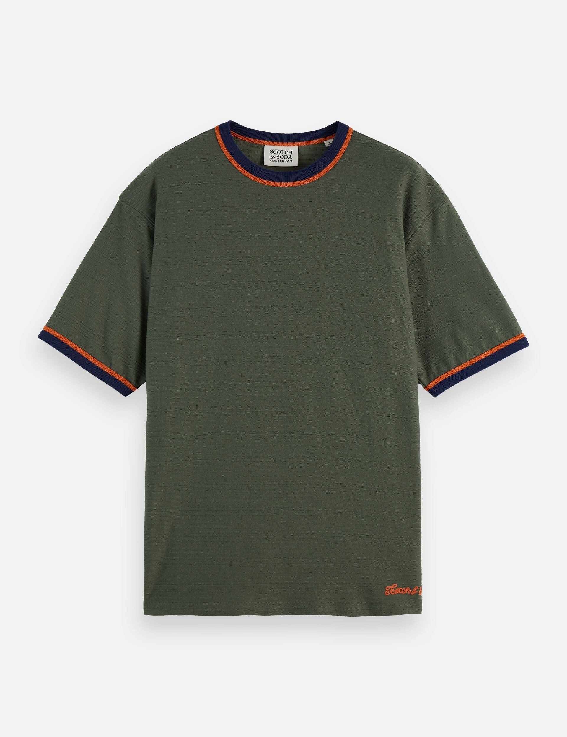 Relaxed Fit Bound Neckline T-shirt - Image 5