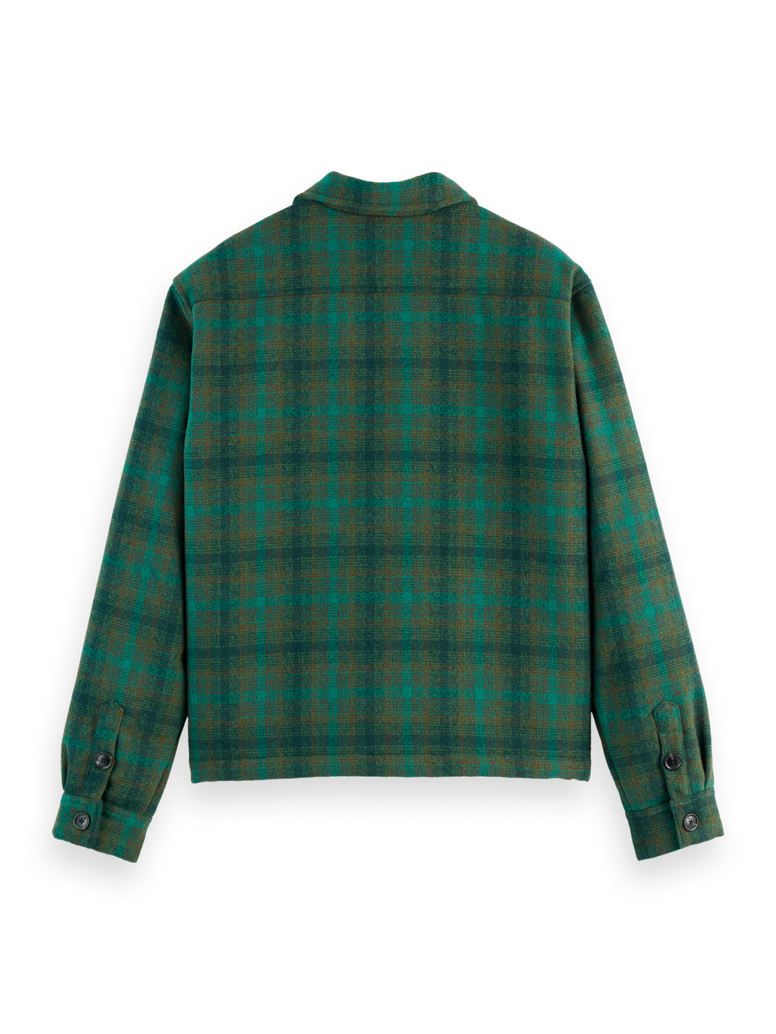 Relaxed-Fit Teddy-Lined Check Overshirt - Image 2