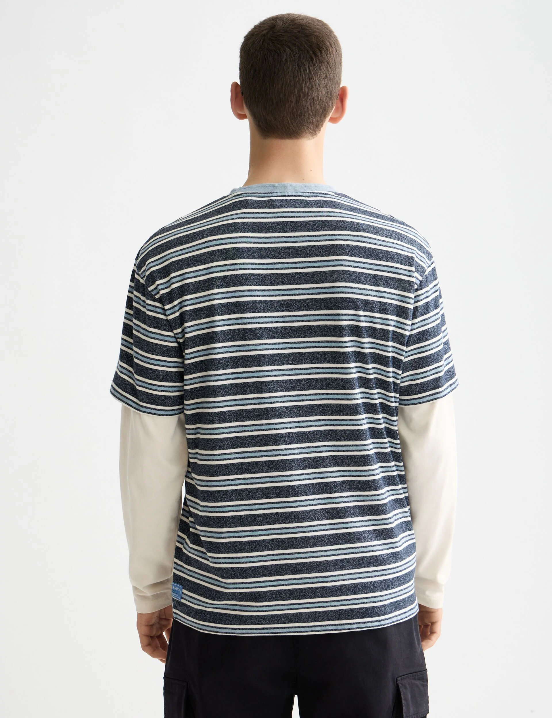 Relaxed Fit Yarn Dye Stripe T-shirt - Image 3