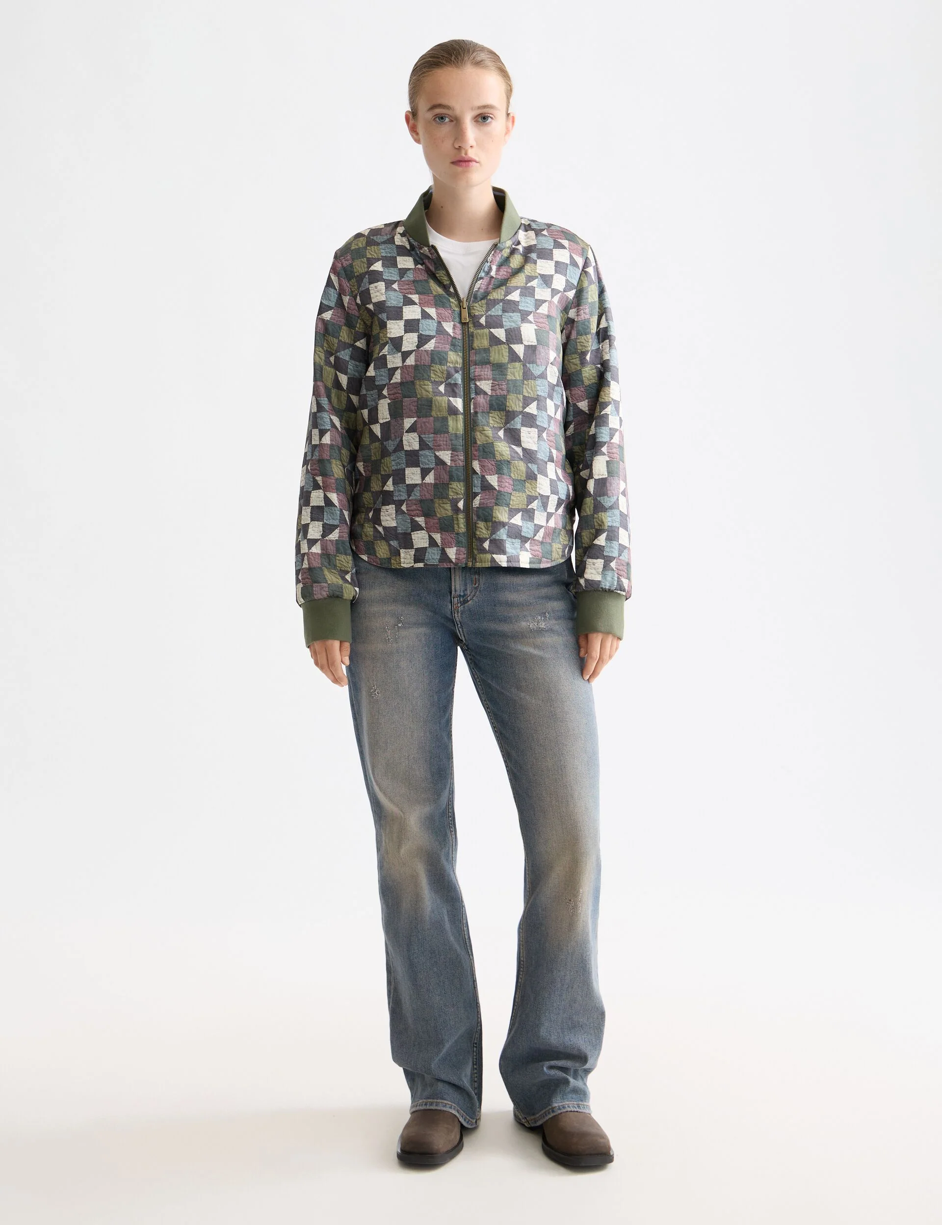 Reversible quilted bomber - Image 2