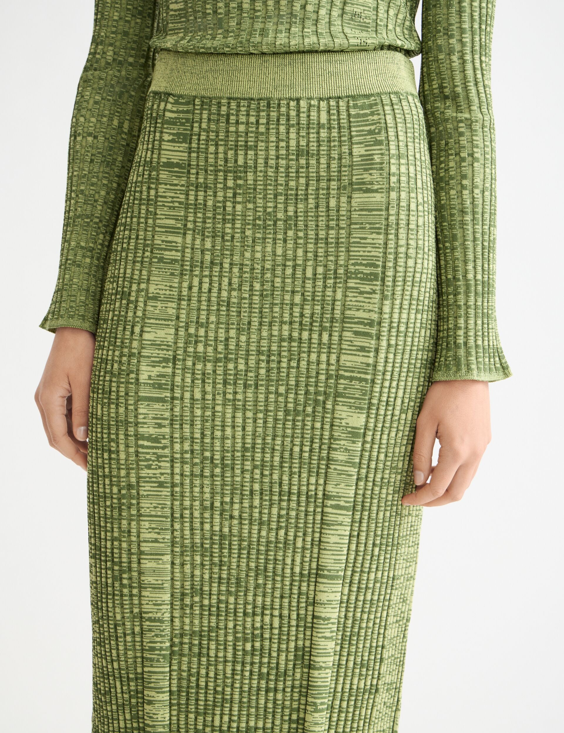 Ribbed knitted maxi skirt - Image 4
