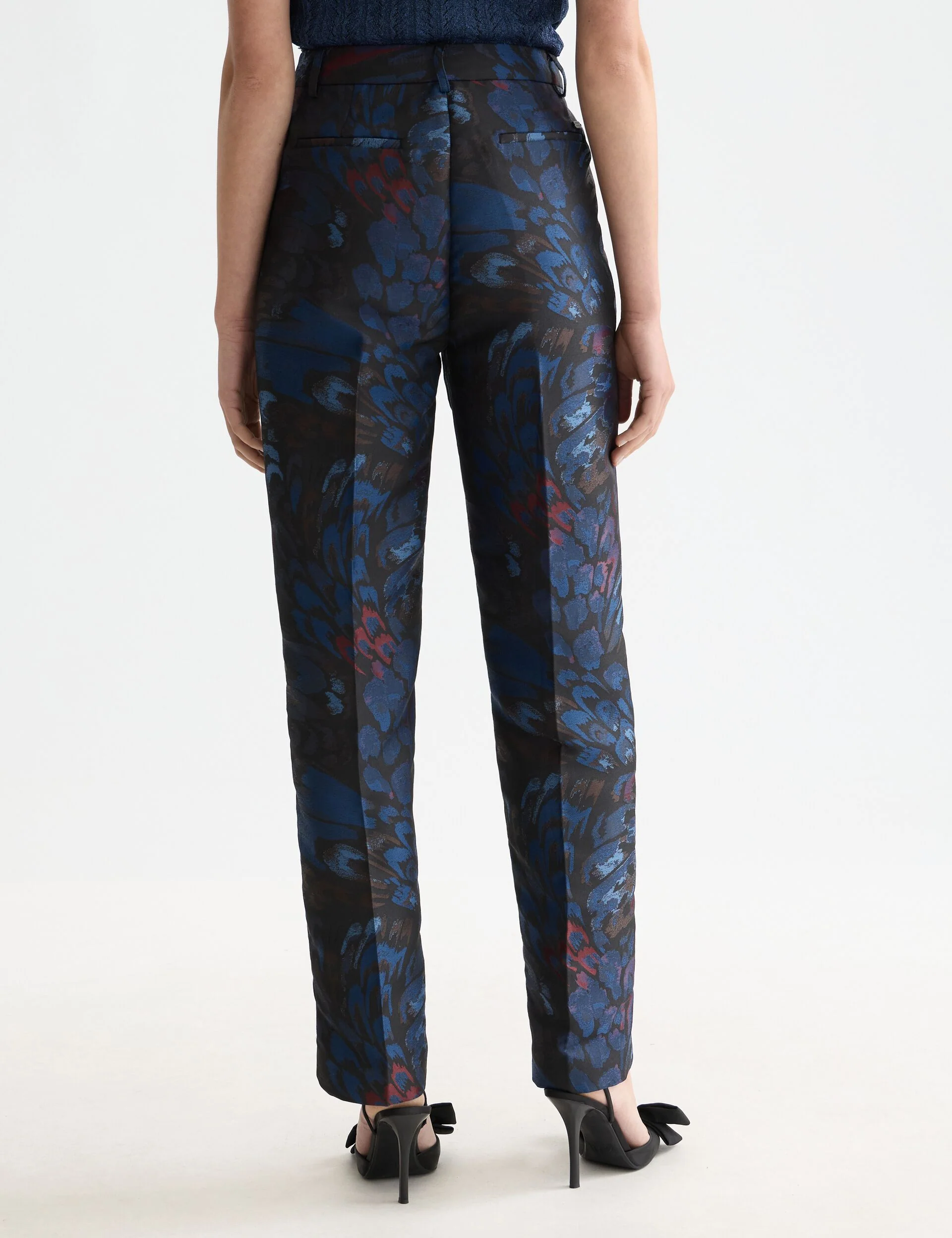 Ripple pheasant jacquard straight leg pant - Image 3