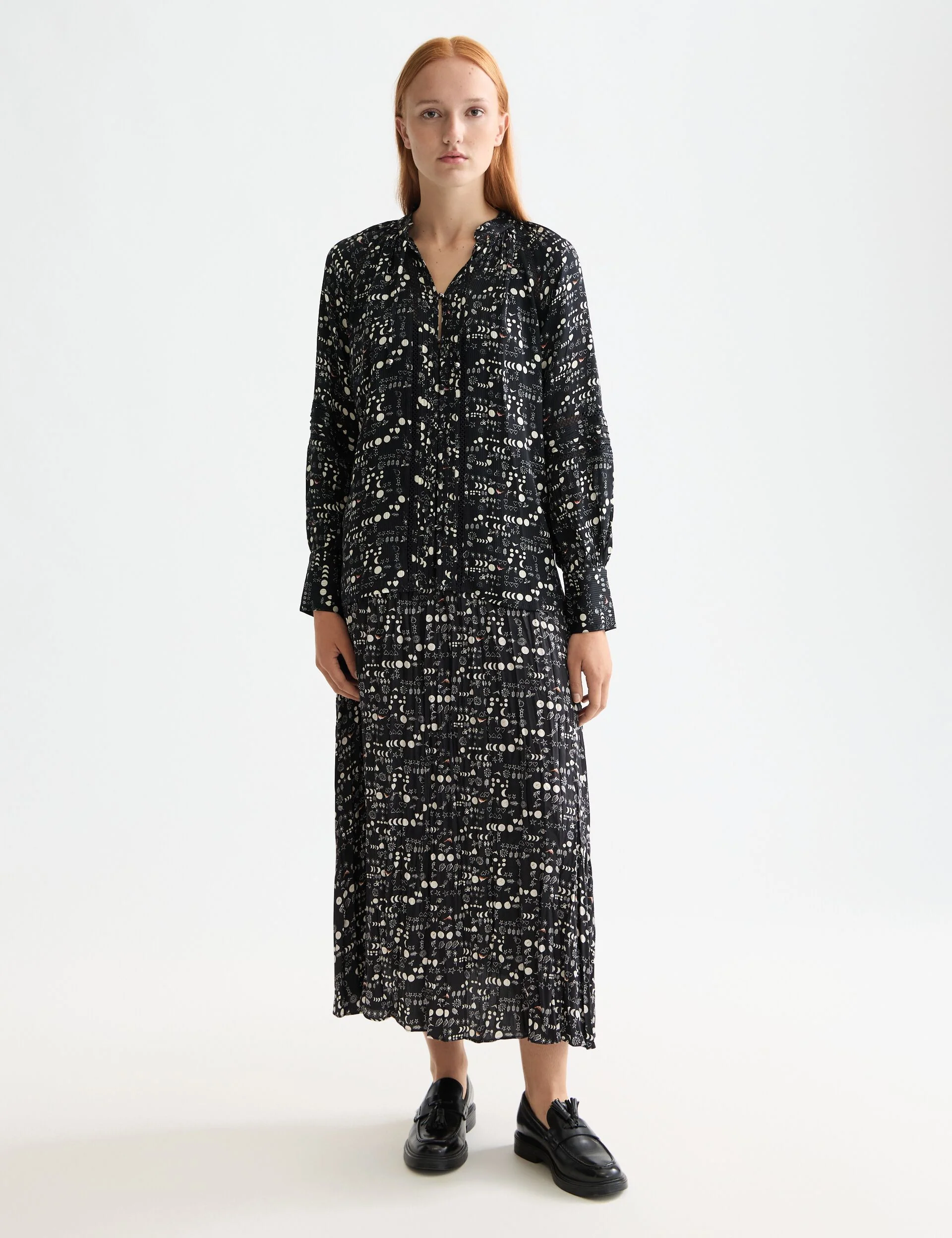 Shirt with lace and ties - Image 2