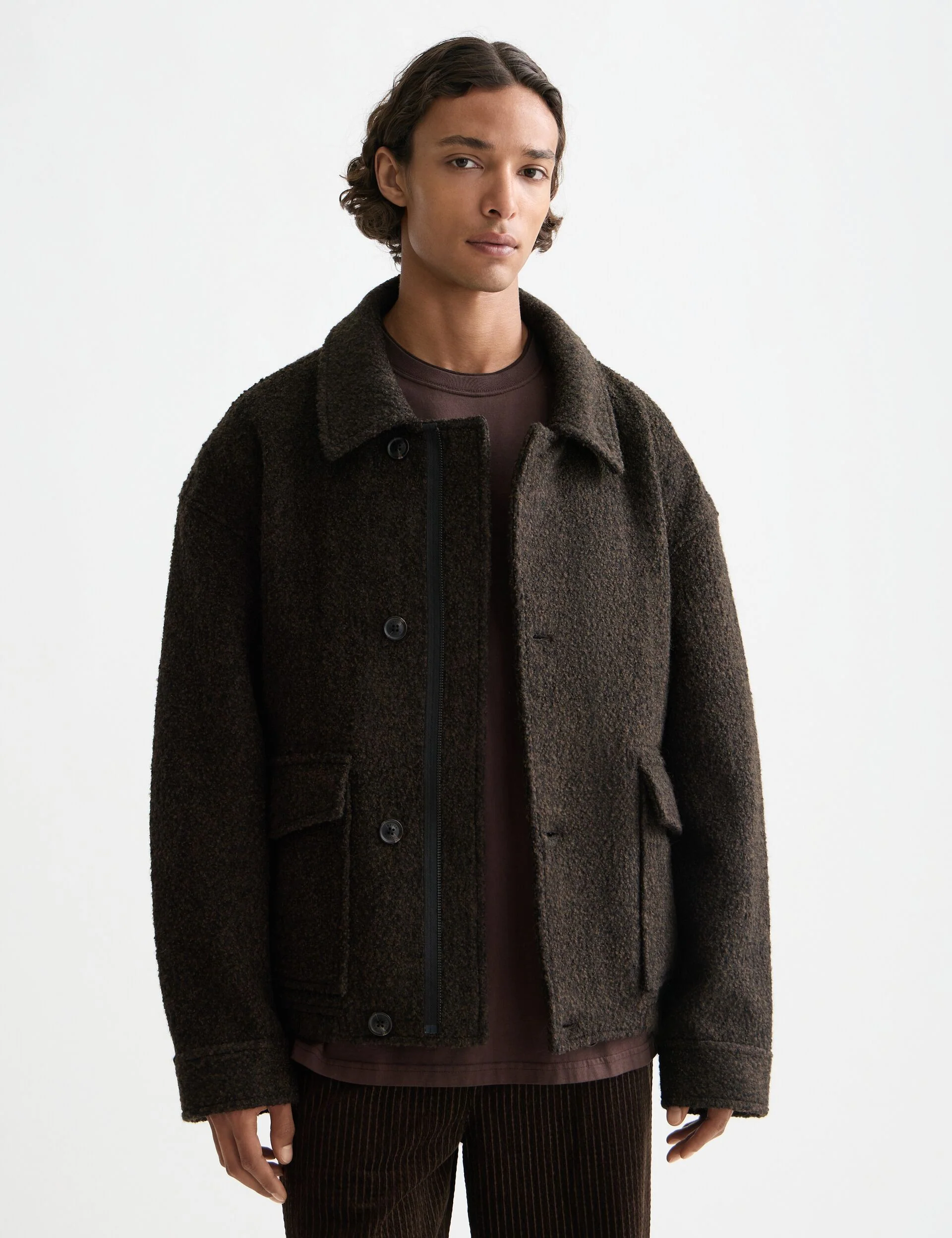 Short wool coat