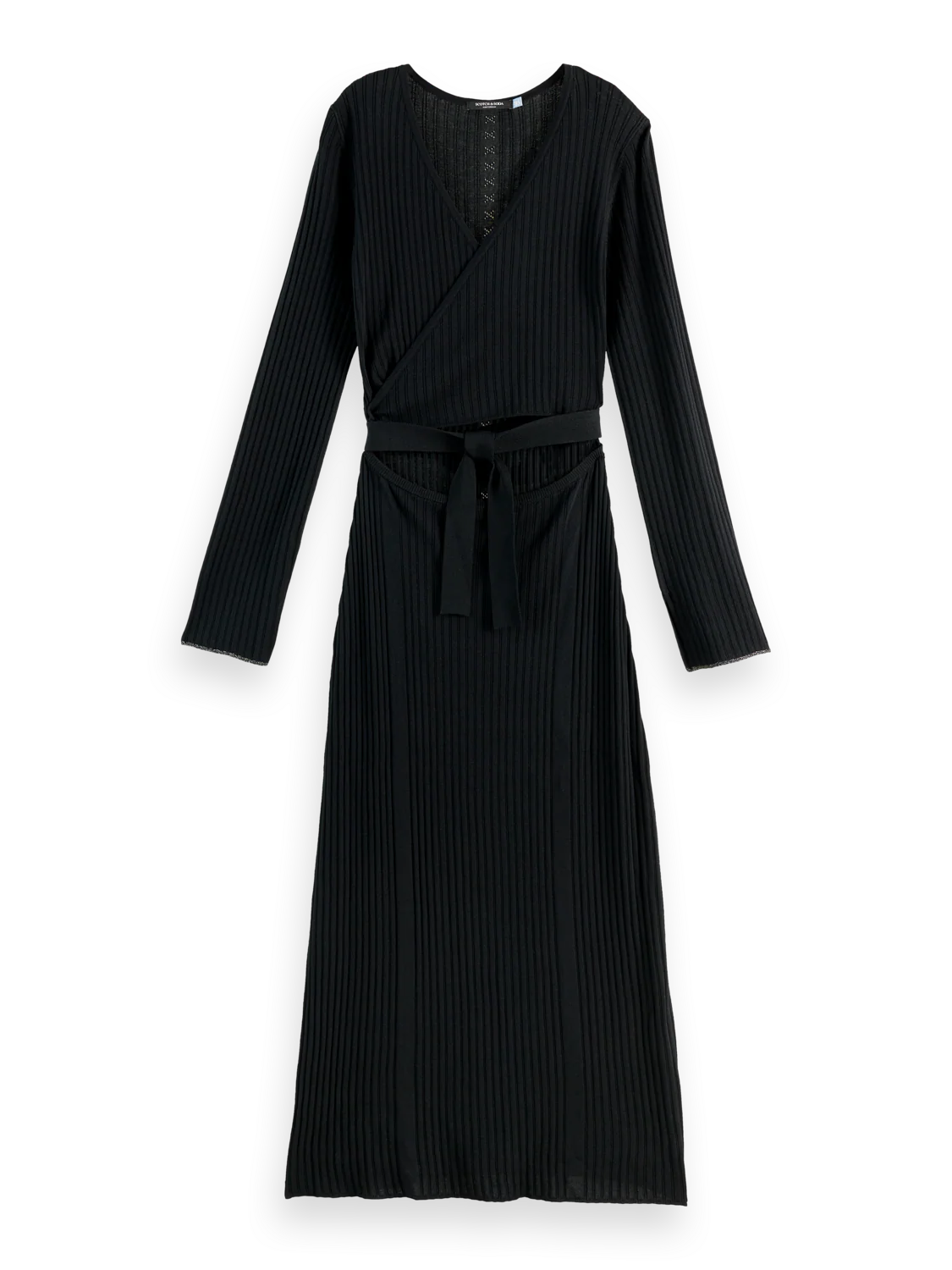 Rib knitted wrap dress - Image 4