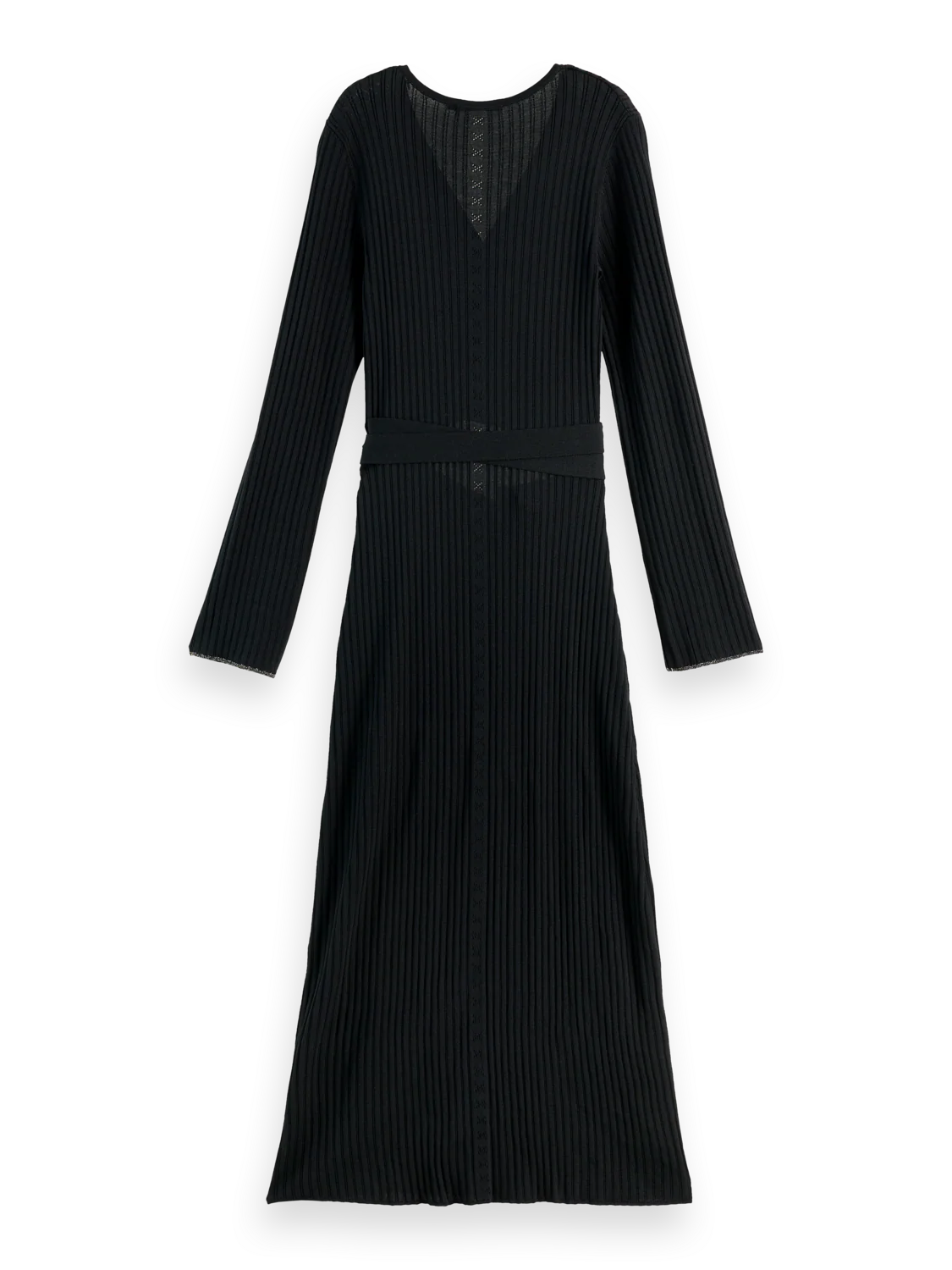 Rib knitted wrap dress - Image 5