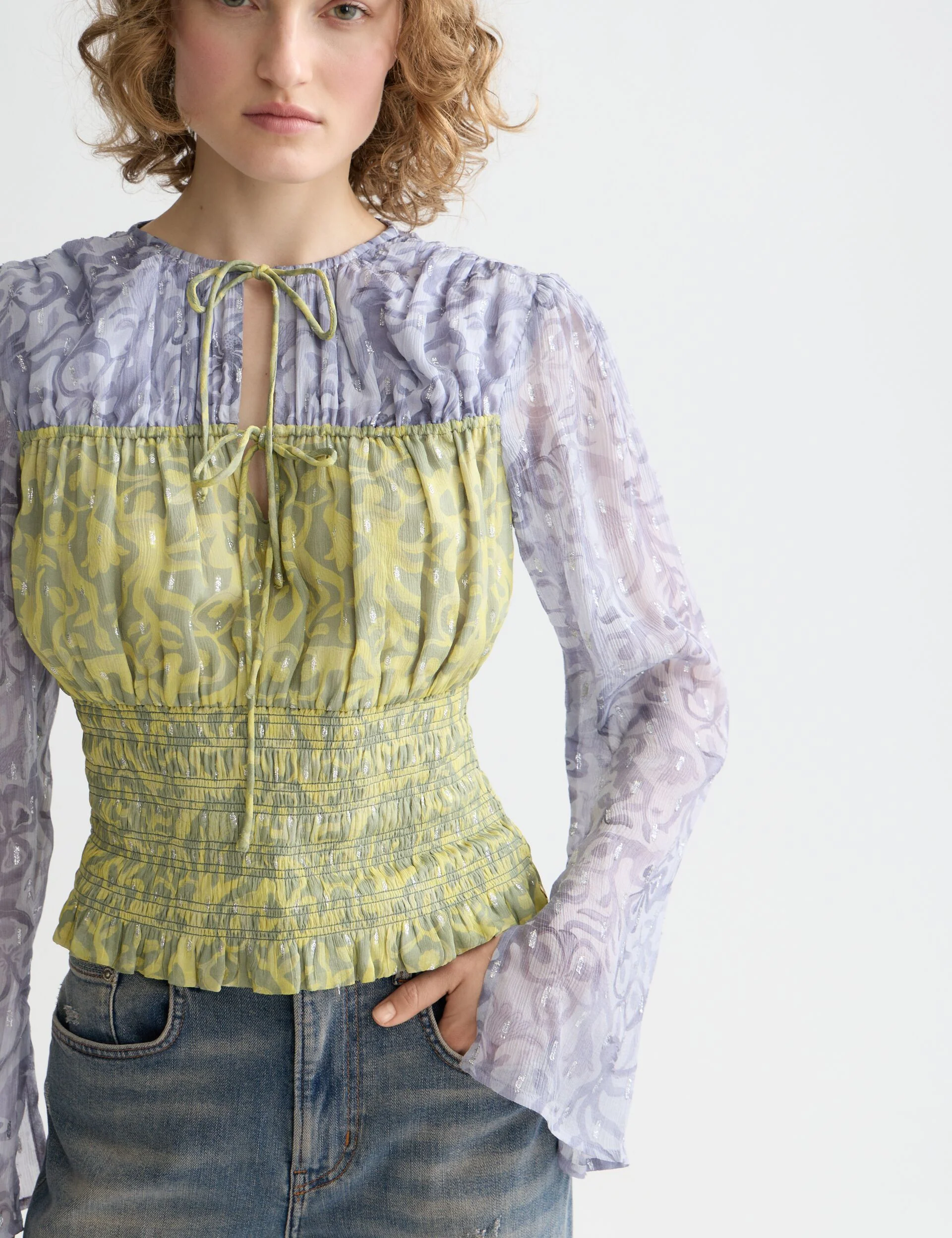 Smocked waist top - Image 4