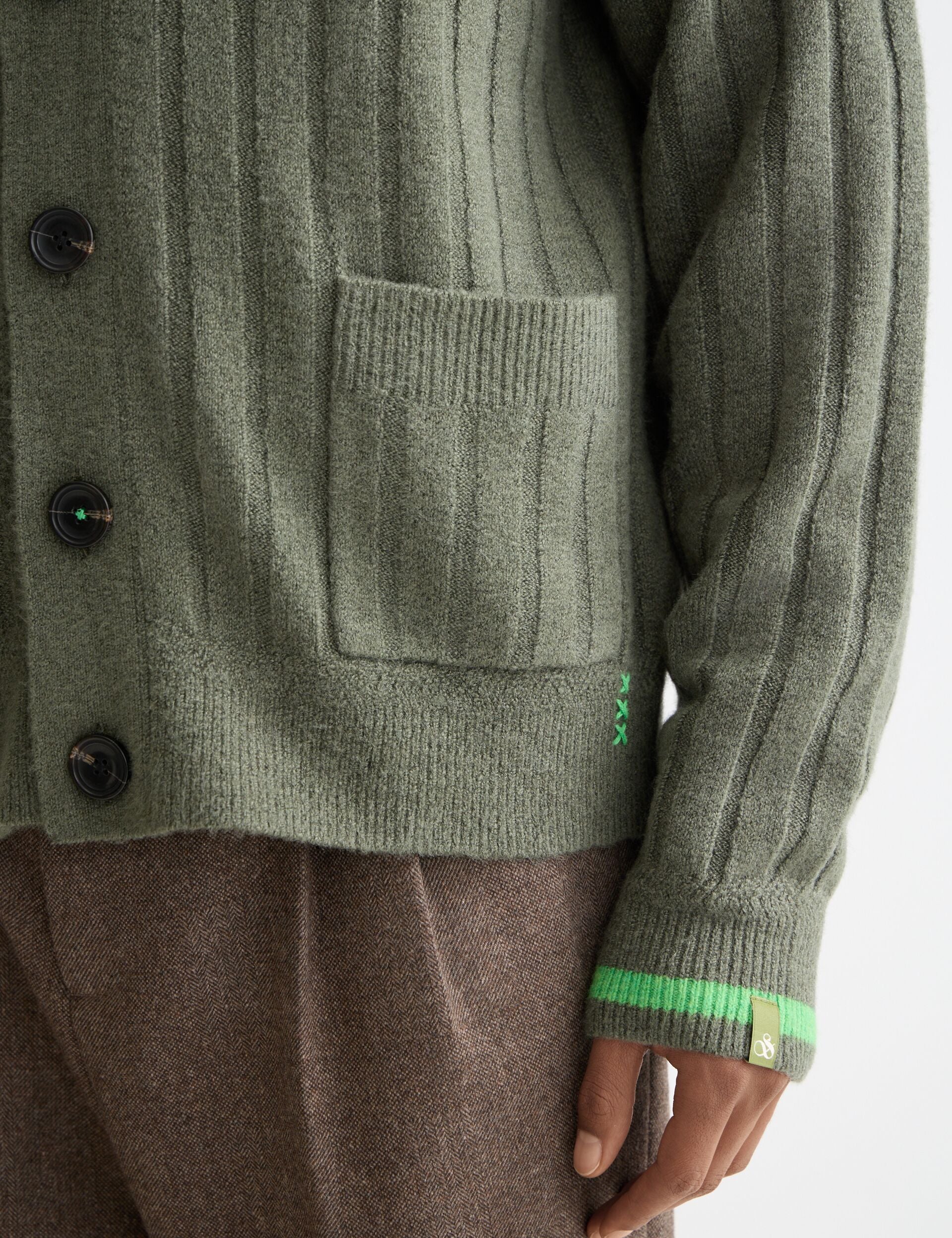 Soft knit dropped shoulder cardigan - Image 4