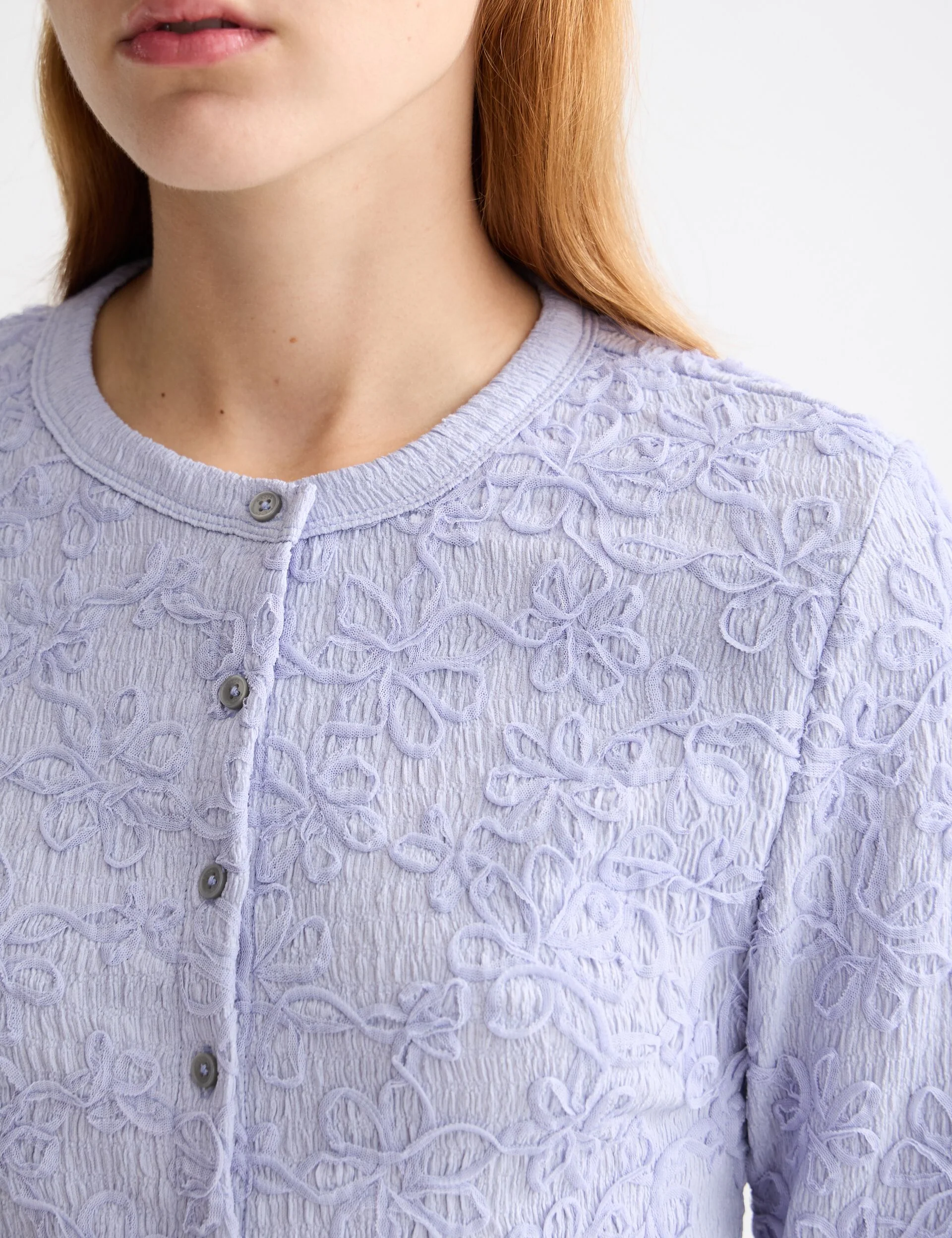 Structured button up long sleeve T-Shirt - Image 4