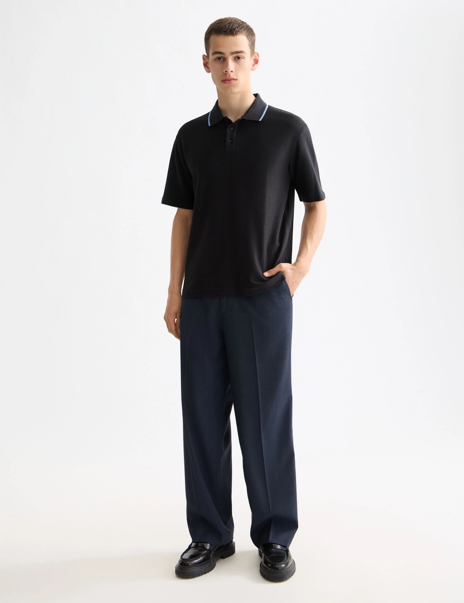 Structured relaxed fit polo - Image 2
