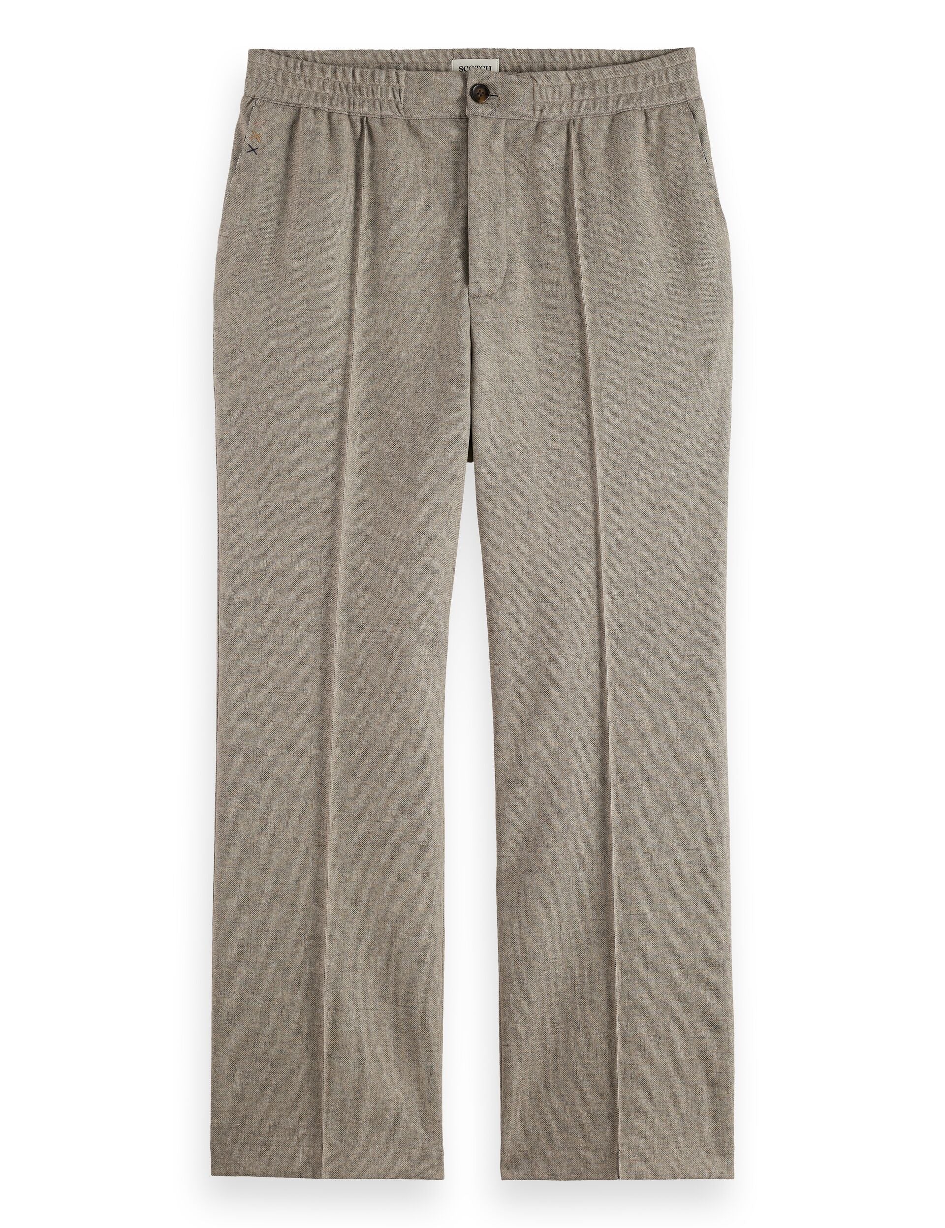 Tailored melange-jersey relaxed straight fit jogger - Image 5