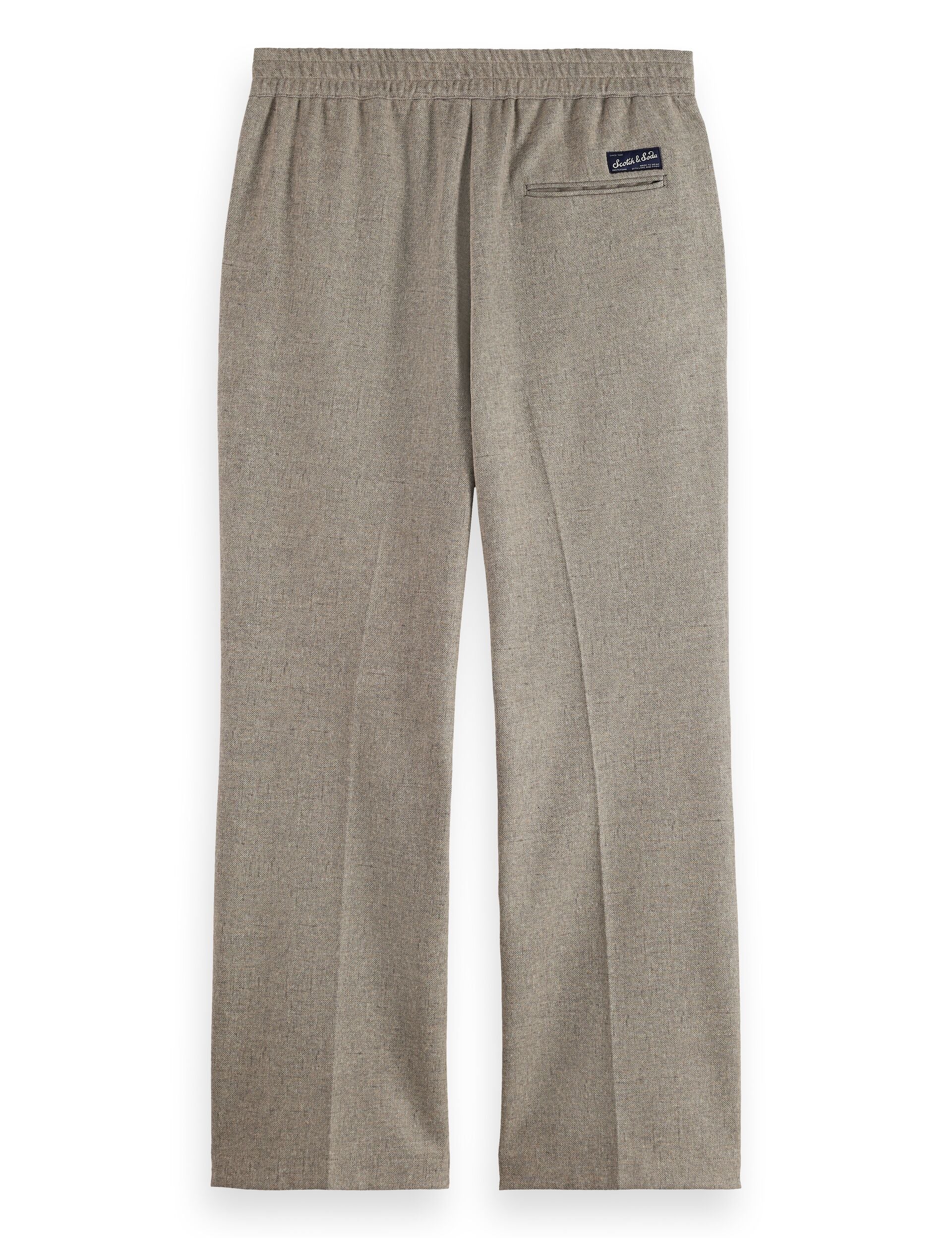 Tailored melange-jersey relaxed straight fit jogger - Image 6