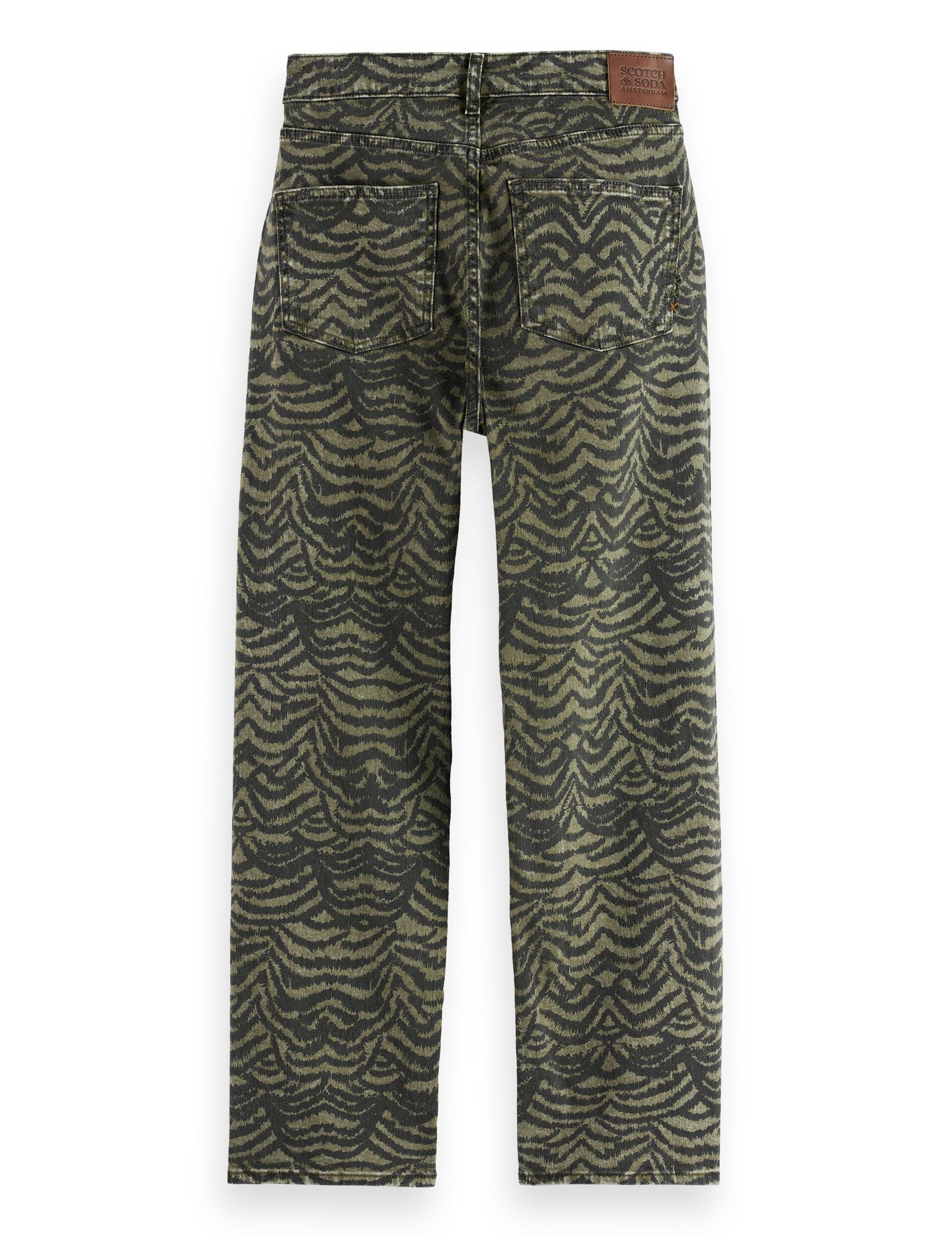 The Sky allover print straight jeans — Ikat Feather - Image 6