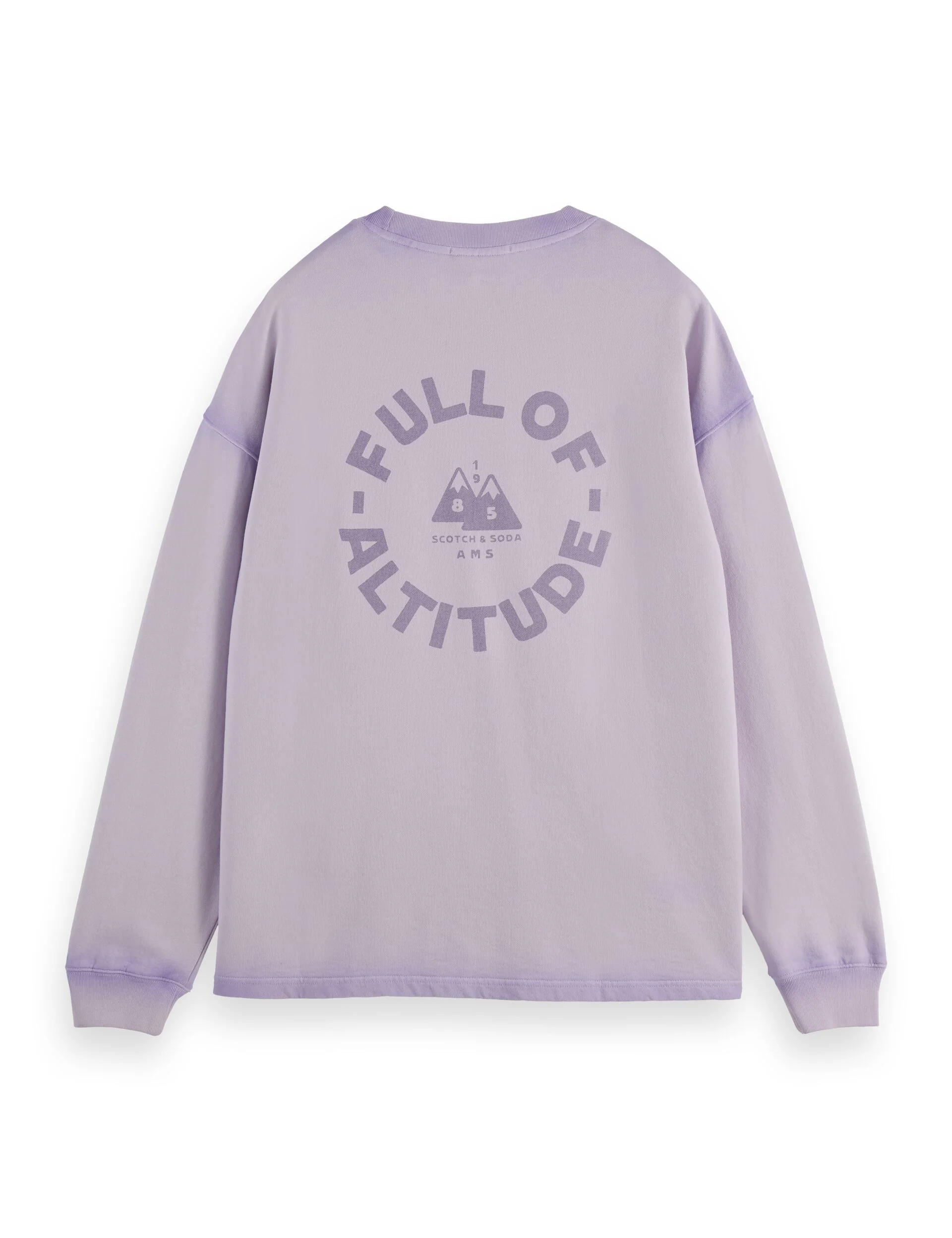 Relaxed fit garment-dyed artwork sweatshirt - Image 6