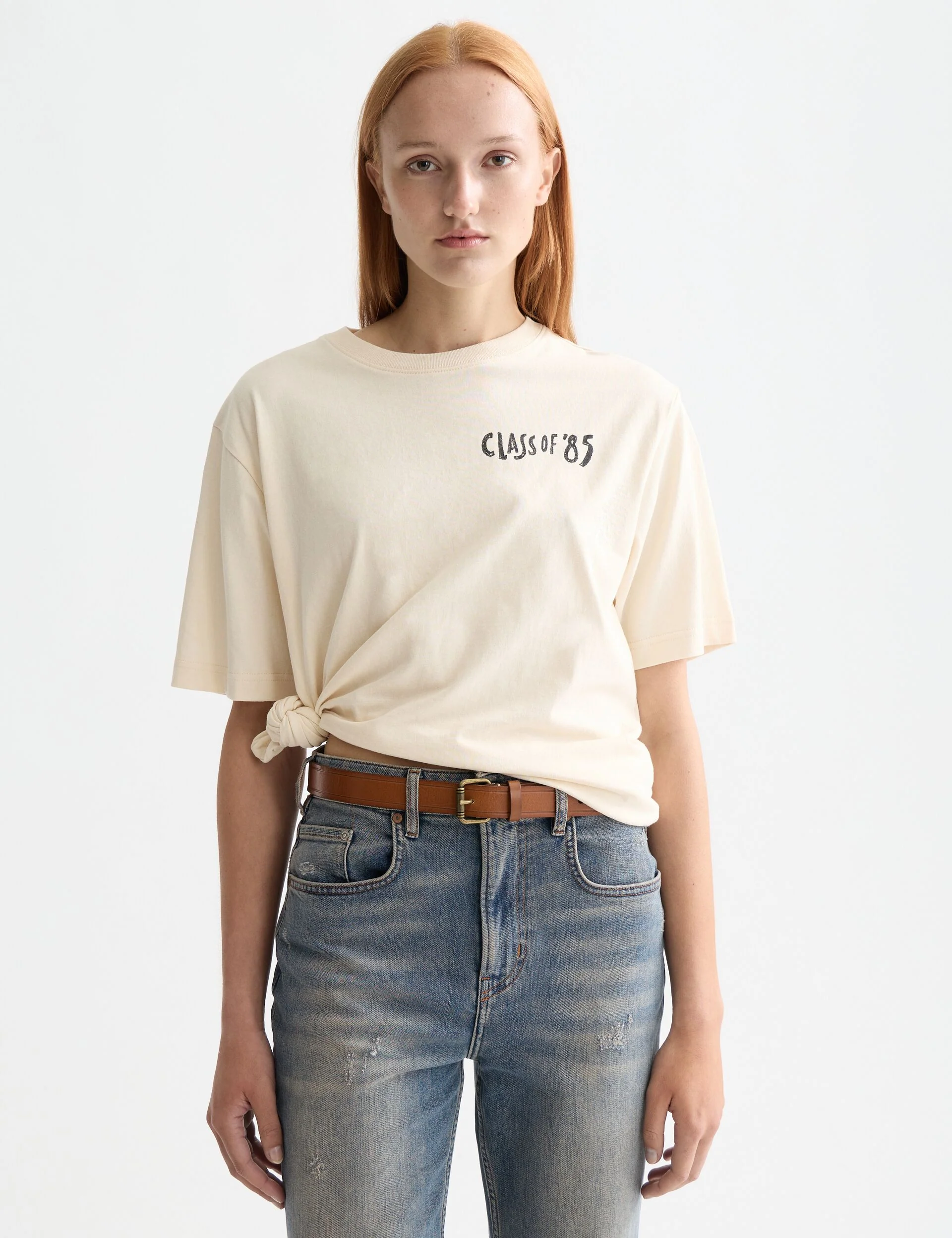 Washed artwork loose fit t-shirt