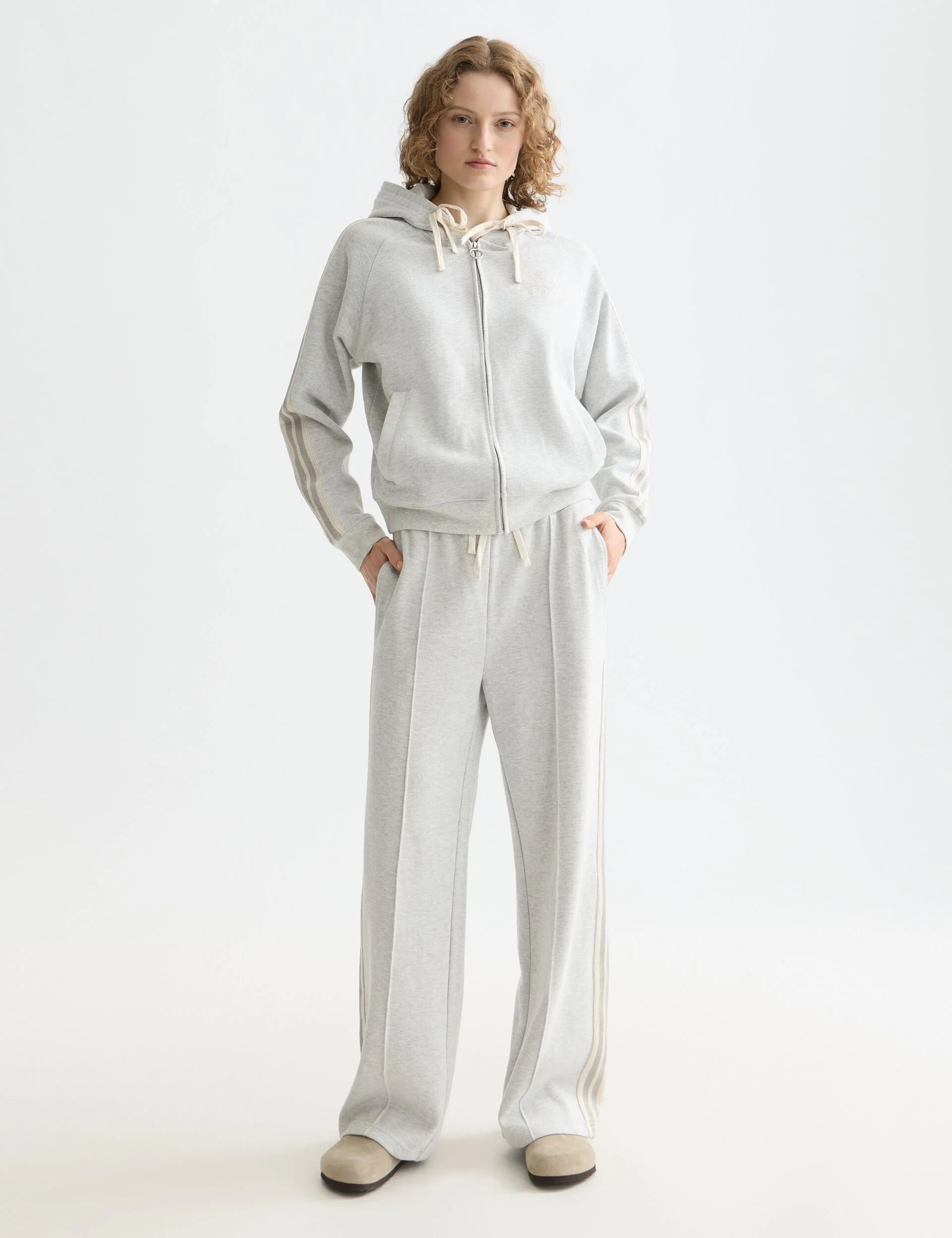 Zip through interlock hoodie - Image 2