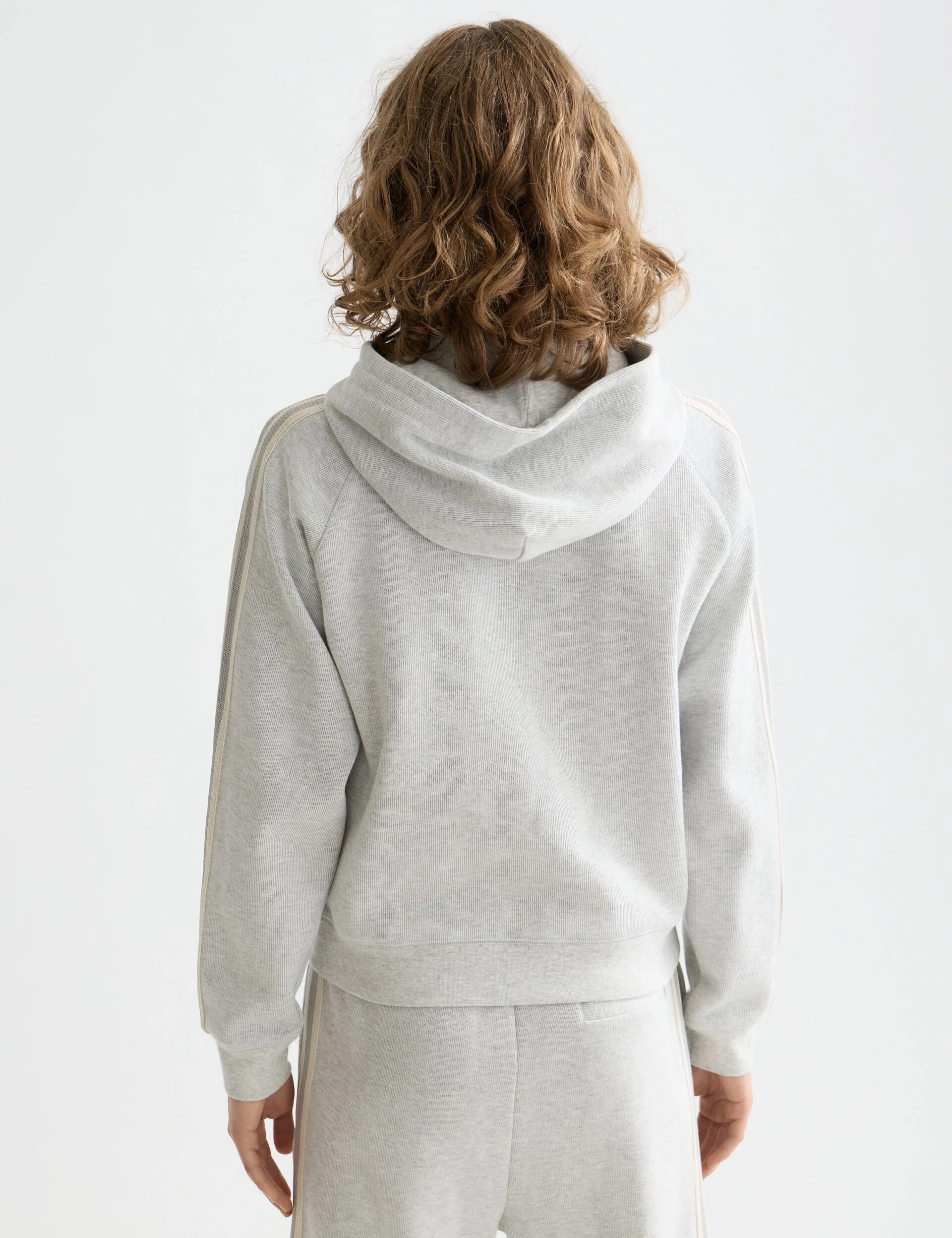 Zip through interlock hoodie - Image 3