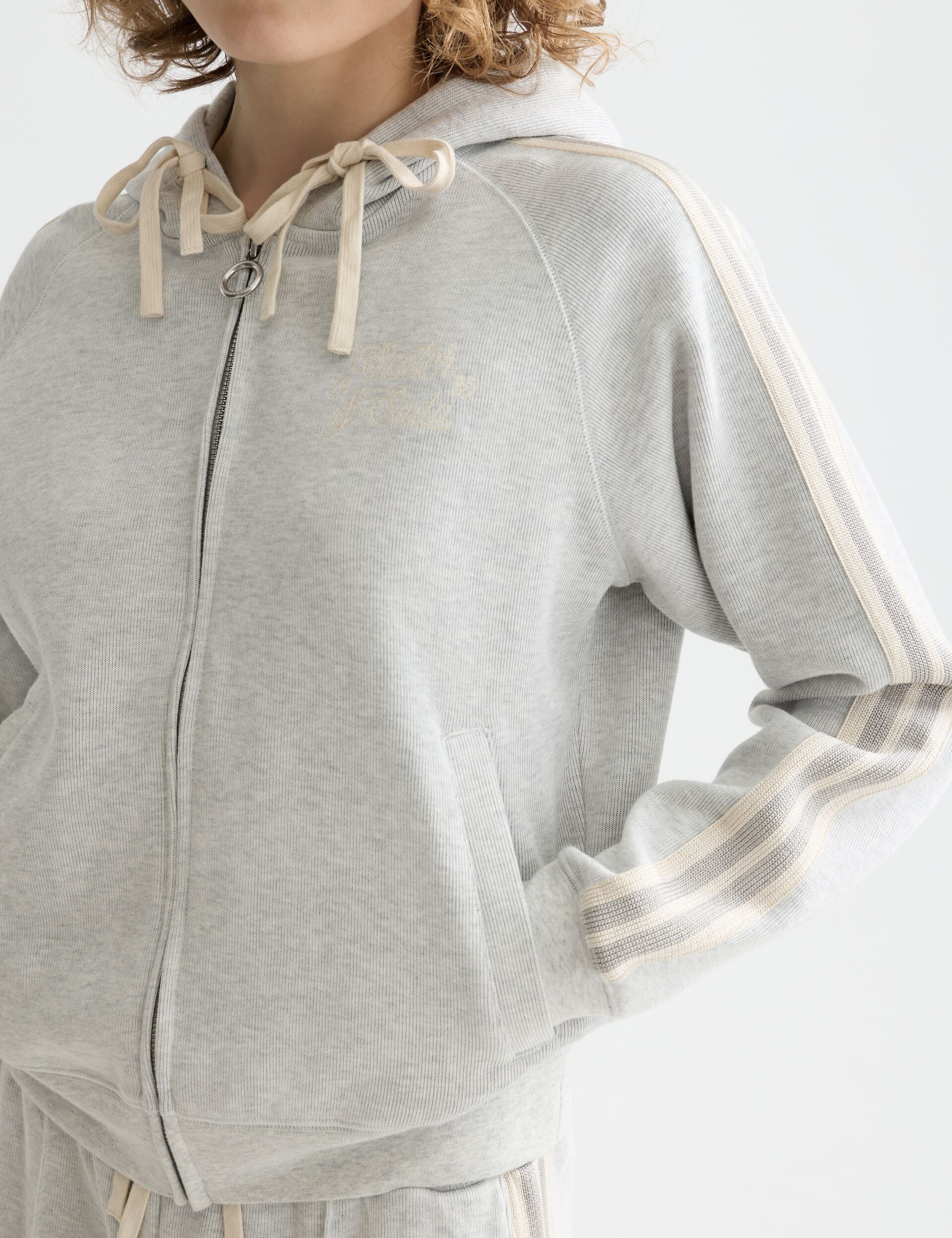 Zip through interlock hoodie - Image 4